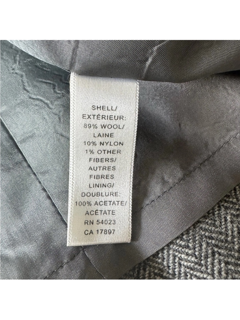 Banana Republic Gray Herringbone Wool Blend Pencil Skirt Size 6 Workwear Office - Picture 4 of 6